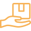 delivery in hand icon