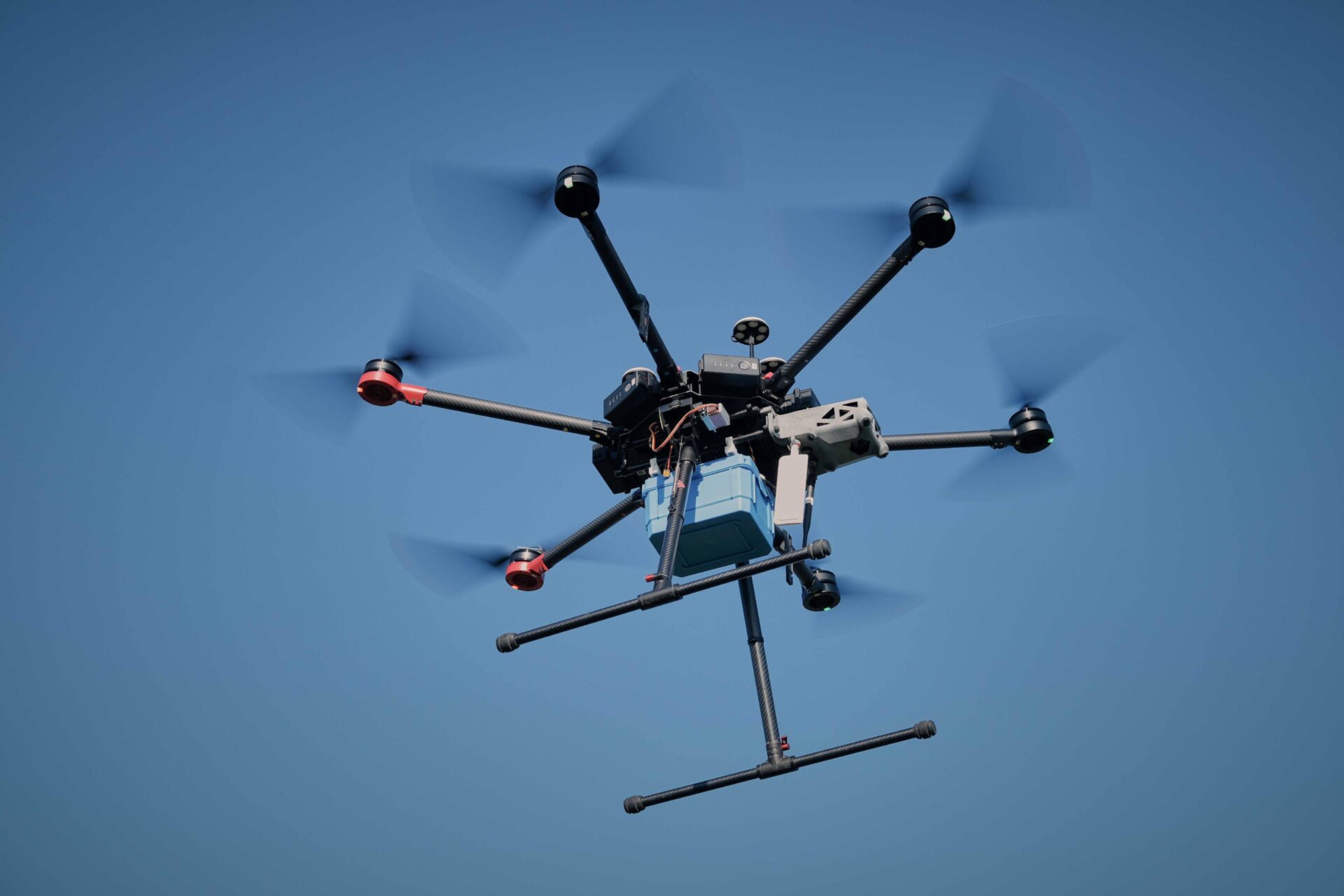 Un Plan Rapproché Des Propulseurs En Plastique Rotatif Du Drone