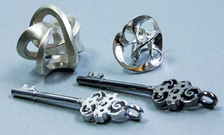 Sterling silver jewels 3d printed wax