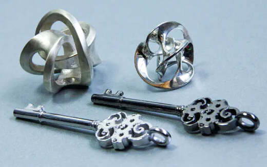 Sterling silver jewels 3d printed wax