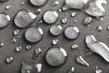 pièce étanche imprimée avec des gouttes d'eau