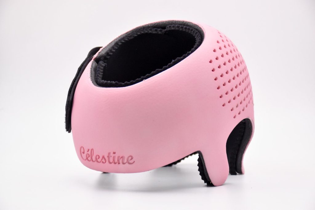 Casque plagiocéphalie rose