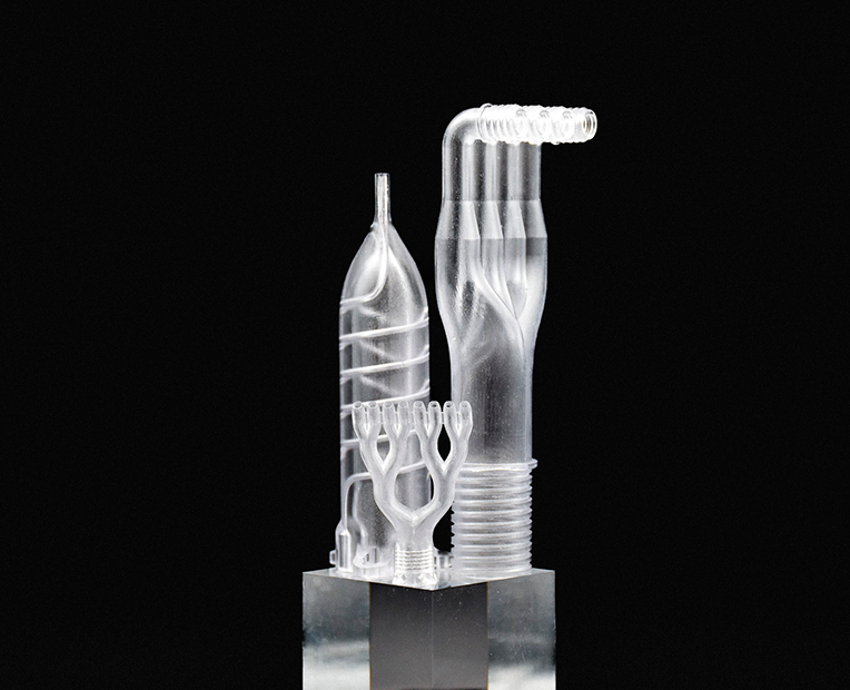Transparent resin socle 1