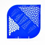 Translucent blue acrylic